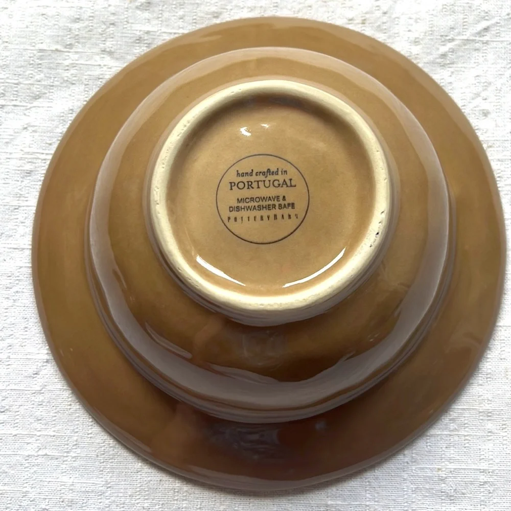 3 Pottery Barn handcrafted soup / cereal bowls